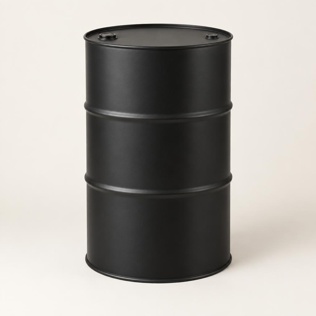 Black 208L Drum
